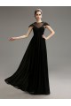 Empire Cap-Sleeve Long Black Chiffon Mother of the Bride Dresses M010079 Empire Cap-Sleeve Long Black Chiffon Mother of the Bride Dresses M010079