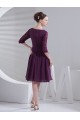 A-Line Half Sleeve Short Mother of the Bride Dresses M010082