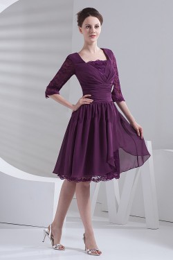A-Line Half Sleeve Short Mother of the Bride Dresses M010082