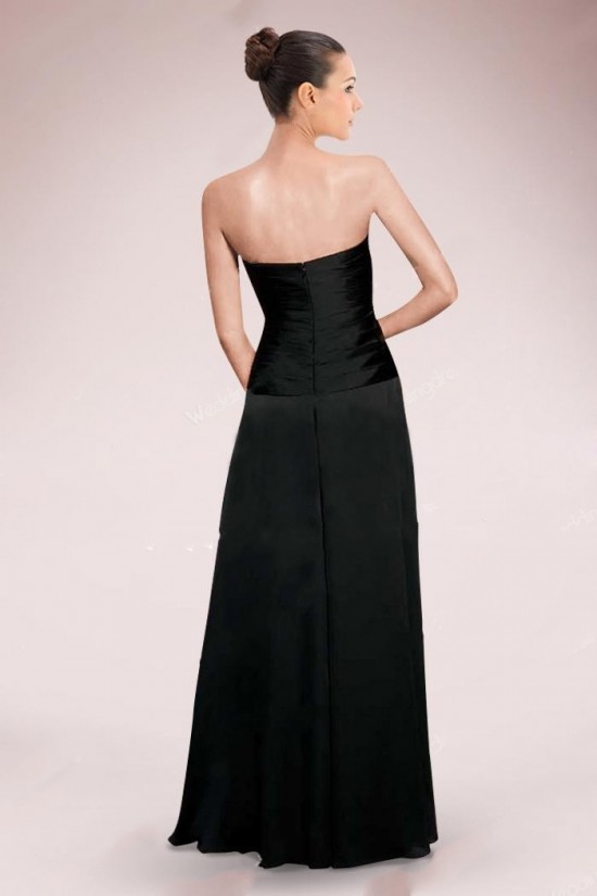 A-Line Sweetheart Long Black Mother of the Bride Dresses with A Jacket M010086