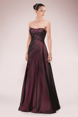 A-Line Strapless Beaded Applique Long Mother of the Bride Dresses with A Jacket M010090