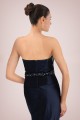 Trumpet/Mermaid Strapless Beaded Long Mother of the Bride Dresses with A Jacket M010094
