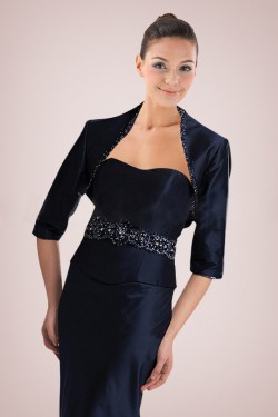 Trumpet/Mermaid Strapless Beaded Long Mother of the Bride Dresses with A Jacket M010094