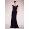 Sheath Off-the-Shoulder Beaded Long Mother of the Bride Dresses M010095