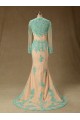 Trumpet/Mermaid Long Sleeve Beaded Applique Long Mother of the Bride Dresses M010104 Trumpet/Mermaid Long Sleeve Beaded Applique Long Mother of the Bride Dresses M010104