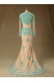 Trumpet/Mermaid Long Sleeve Beaded Applique Long Mother of the Bride Dresses M010104