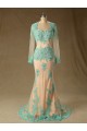 Trumpet/Mermaid Long Sleeve Beaded Applique Long Mother of the Bride Dresses M010104