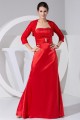3/4 Sleeve Strapless A-Line Floor-Length Mother of the Bride Dresses with A Lace Jacket 2040001