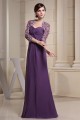 Elegant Sweetheart Floor-Length 3/4 Sleeve Chiffon Mother of the Bride Dresses with A Jacket 2040002