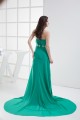 A-Line Strapless Sleeveless Court Train Beaded Chiffon Mother of the Bride Dresses with A Wrap 2040005