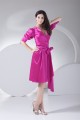 Beading Knee-Length Silk like Satin Sheath/Column Mother of the Bride Dresses 2040012