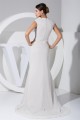 Chiffon Elastic Silk like Satin A-Line Puddle Train Mother of the Bride Dresses 2040026