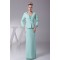 Chiffon Silk like Satin 3/4 Sleeve Straps Mother of the Bride Dresses 2040029