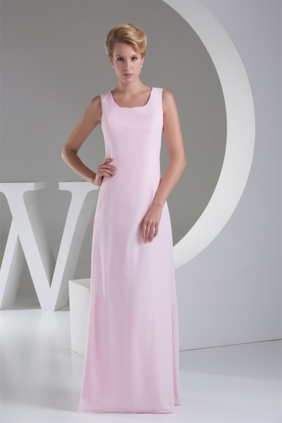 Chiffon Silk like Satin Sheath/Column Ruffles Long Sleeve Mother of the Bride Dresses 2040034