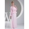 Chiffon Silk like Satin Sheath/Column Ruffles Long Sleeve Mother of the Bride Dresses 2040034