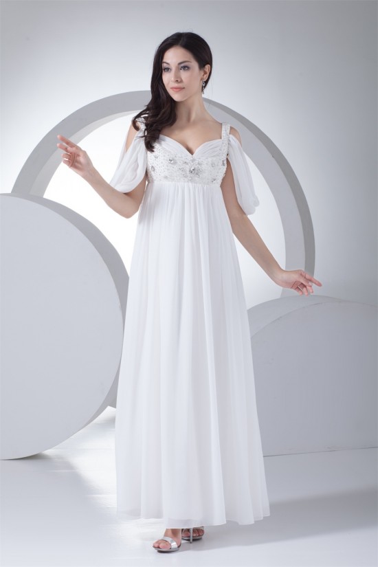 Cystal Floor-Length Sweetheart Satin Chiffon Mother of the Bride Dresses 2040036