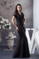 Trumpet/Mermaid Floor-Length V-Neck Ruffles Short Sleeve Appliques Mother of the Bride Dresses 2040042