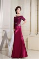 A-Line Half Elbow Length Off-the-Shoulder Mother of the Bride Dresses 2040045