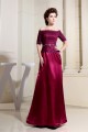 A-Line Half Elbow Length Off-the-Shoulder Mother of the Bride Dresses 2040045