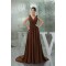 A-Line Handmade Flowers V-Neck Chiffon Mother of the Bride Dresses 2040046