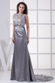 Elegant Lace Silk like Satin Long Silver Mother of the Bride Dresses 2040048 Elegant Lace Silk like Satin Long Silver Mother of the Bride Dresses 2040048