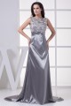 Elegant Lace Silk like Satin Long Silver Mother of the Bride Dresses 2040048 Elegant Lace Silk like Satin Long Silver Mother of the Bride Dresses 2040048