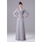Sheath/Column Long Sleeves Floor-Length Chiffon Mother of the Bride Dresses with A Jacket 2040052