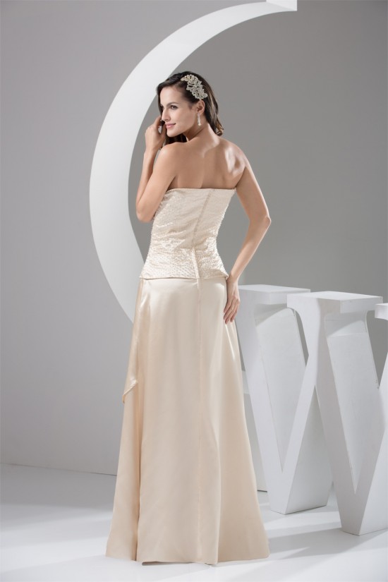 Off-the-Shoulder Sleeveless Floor-Length Mother of the Bride Dresses 2040055