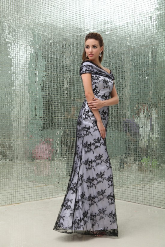 Off-the-Shoulder Sleeveless Lace Silk like Satin Mother of the Bride Dresses 2040056 Off-the-Shoulder Sleeveless Lace Silk like Satin Mother of the Bride Dresses 2040056