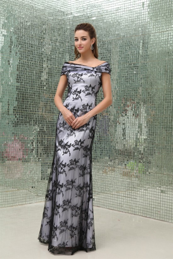 Off-the-Shoulder Sleeveless Lace Silk like Satin Mother of the Bride Dresses 2040056 Off-the-Shoulder Sleeveless Lace Silk like Satin Mother of the Bride Dresses 2040056