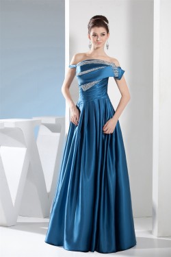 A-Line Beaded Long Mother of the Bride Dresses 2040057