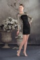 Sequins Short/Mini Silk like Satin Fine Netting Mother of the Bride Dresses 2040070