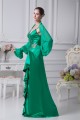 Sheath/Column Chiffon Silk like Satin V-Neck Mother of the Bride Dresses 2040072