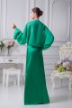 Sheath/Column Chiffon Silk like Satin V-Neck Mother of the Bride Dresses 2040072