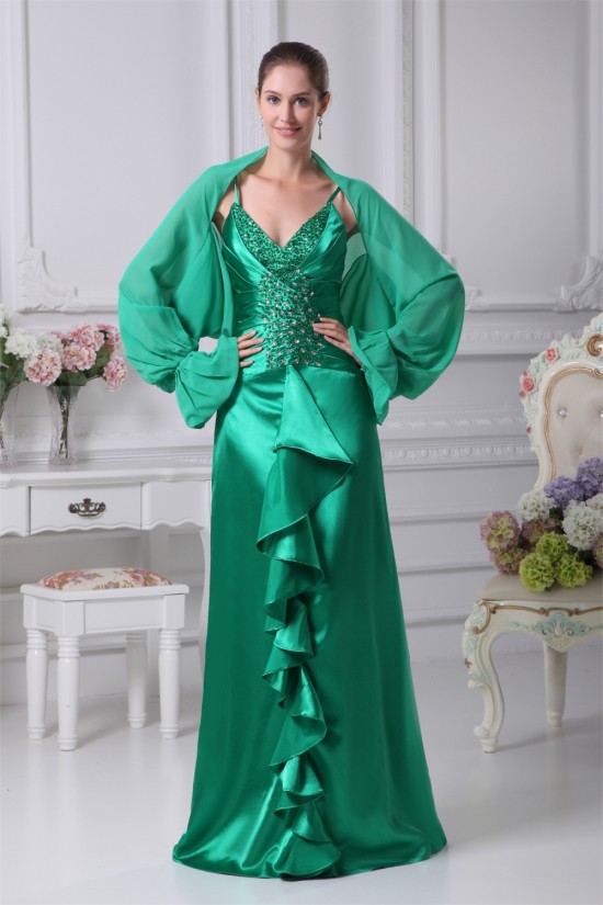 Sheath/Column Chiffon Silk like Satin V-Neck Mother of the Bride Dresses 2040072 Sheath/Column Chiffon Silk like Satin V-Neck Mother of the Bride Dresses 2040072