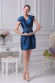 Sheath/Column Taffeta Short/Mini Beading Mother of the Bride Dresses 2040077