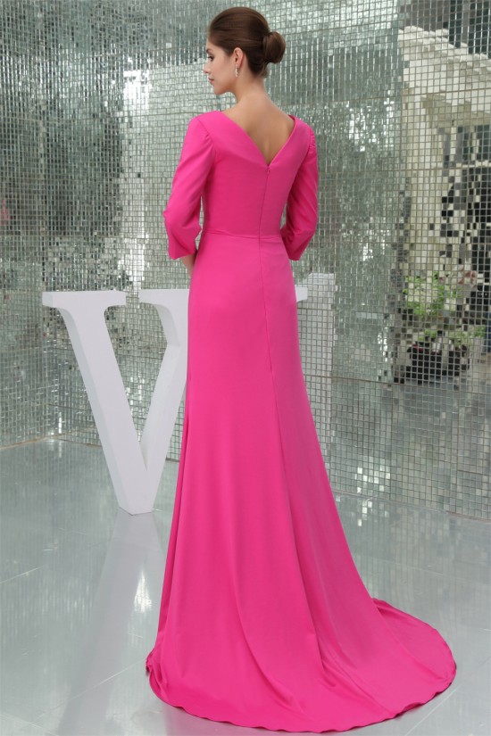 Sheath/Column Ruffles 3/4 Sleeve Mother of the Bride Dresses 2040086 Sheath/Column Ruffles 3/4 Sleeve Mother of the Bride Dresses 2040086