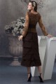 Sheath/Column Square Tea Length Chiffon Lace Mother of the Bride Dresses 2040093 Sheath/Column Square Tea Length Chiffon Lace Mother of the Bride Dresses 2040093