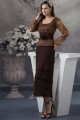Sheath/Column Square Tea Length Chiffon Lace Mother of the Bride Dresses 2040093 Sheath/Column Square Tea Length Chiffon Lace Mother of the Bride Dresses 2040093