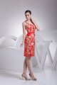 Sheath Sweetheart Covered Buttons Knee-Length Lace Mother of the Bride Dresses 2040097