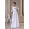A-Line Sweetheart Chiffon Lace 3/4 Sleeve Most Beautiful Mother of the Bride Dresses 2040099