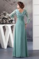 Sheath/Column 3/4 Sleeve Floor-Length Chiffon Lace Mother of the Bride Dresses 2040104 Sheath/Column 3/4 Sleeve Floor-Length Chiffon Lace Mother of the Bride Dresses 2040104