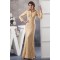 3/4 Sleeve Lace Floor-Length High-Neck Mother of the Bride Dresses 2040105