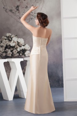 Sheath Strapless Mother of the Bride Dresses with A 3/4 Sleeve Jacket 2040106