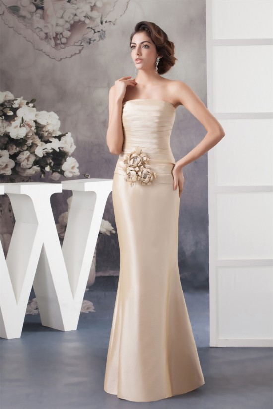 Sheath Strapless Mother of the Bride Dresses with A 3/4 Sleeve Jacket 2040106