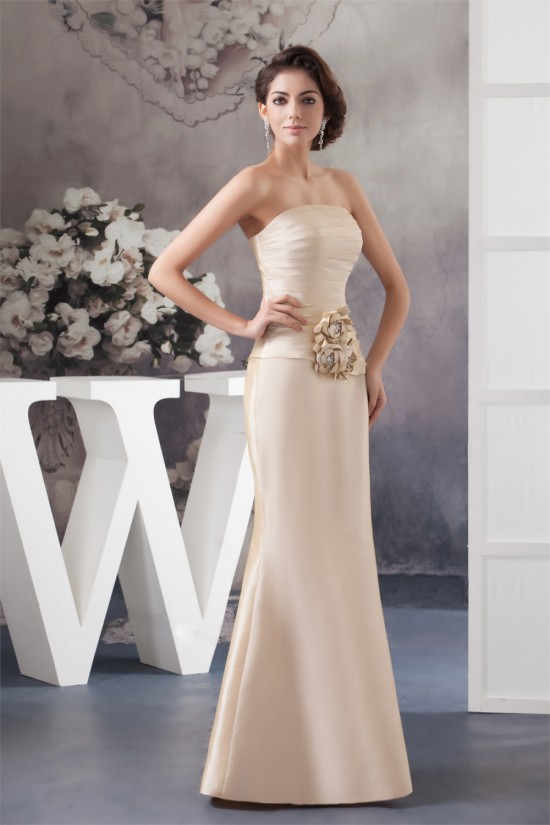Sheath Strapless Mother of the Bride Dresses with A 3/4 Sleeve Jacket 2040106