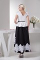 Asymmetrical A-Line Taffeta Lace Applique Mother of the Bride Dresses 2040109