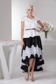 Asymmetrical A-Line Taffeta Lace Applique Mother of the Bride Dresses 2040109