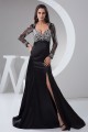 A-Line Beading Elastic Woven Satin Tulle Mother of the Bride Dresses 2040110