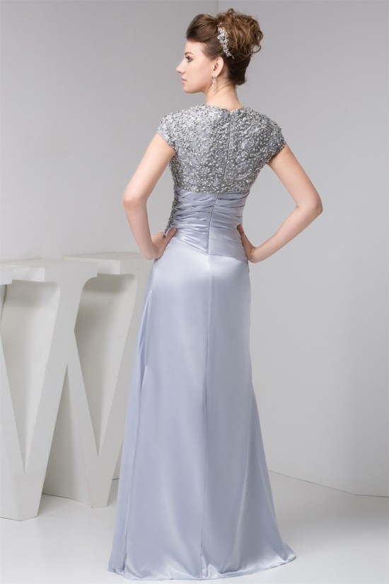 A-Line Beading Long Evening Mother of the Bride Dresses 2040112